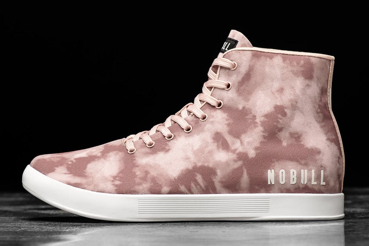 Nobull High-Top Tie-Dye Canvas Women\'s Trainers Rose | Australia (PB1587)